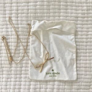 Kate Spade Gold-Tone Bow Pendant Necklace